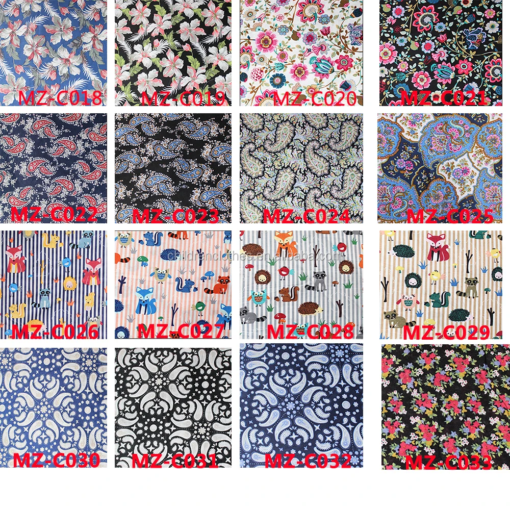 
Дешевая оптовая заводская цена, прекрасная хлопковая ткань для детской одежды, бутиковая ткань с принтом 