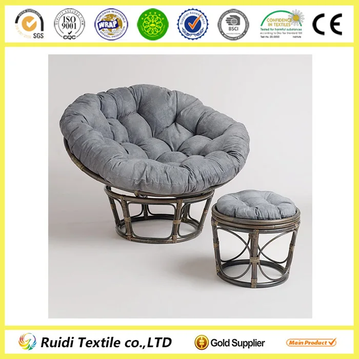 grey papasan chair cushion