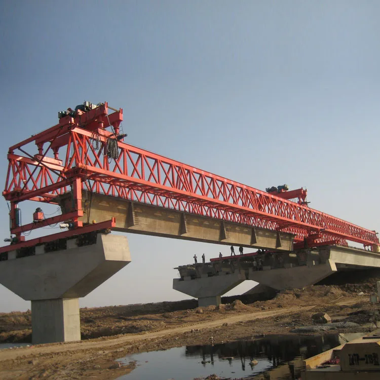 Bridge Precast Concrete 200 Ton Beam Launcher Girder Crane Erecting Machine