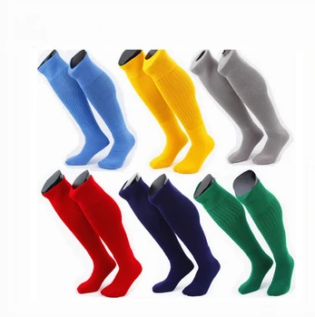New design Polyester Custom Non Slip Football Socks Custom logo soccer socks