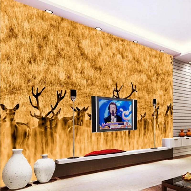 壁紙ジャングル大草原の鹿のグループ写真壁紙風景美しい女の子の壁紙 Buy 壁紙ロット 壁紙の花 3d 壁紙レストラン Product On Alibaba Com