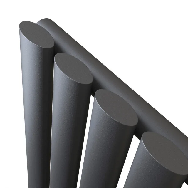 SUN-R10A Anthracite Vertical Oval Column Radiator Single Panel Double Panel Designer Radiators