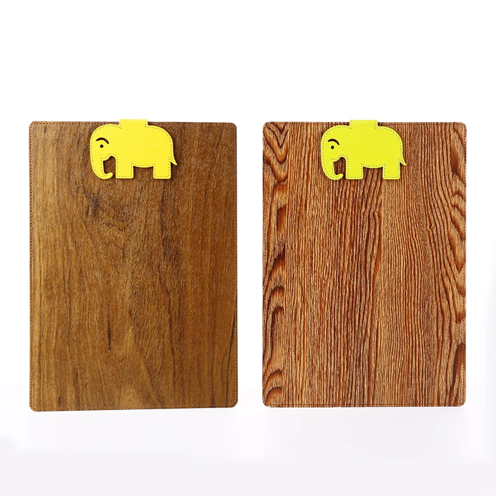 A4/a5 Clipboard Folder Paper Clip Board Small Magnet Bamboo Texture Notebook Clipboard