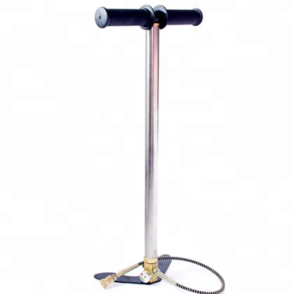 PCP Hand Pump 3 Stages 4500Psi Air Pump High Pressure Stirrup Charger