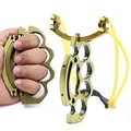 Titanium Steel Folding Slingshot Outdoor Hunting Self Defense Hunting Catapult Camping Survival Tool High Quality Cost