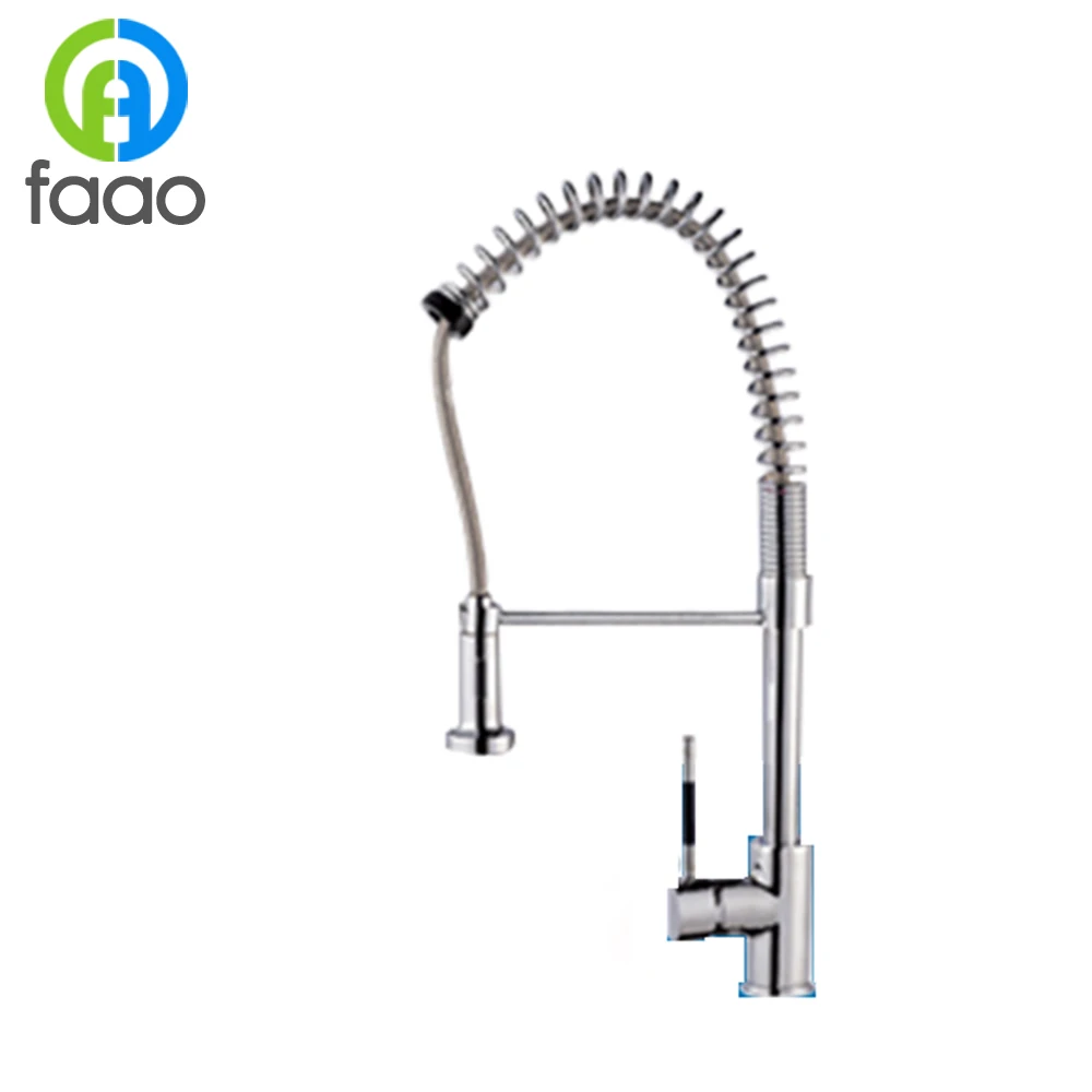 FAAO single handle upc 61-9 nsf pull out kitchen faucet