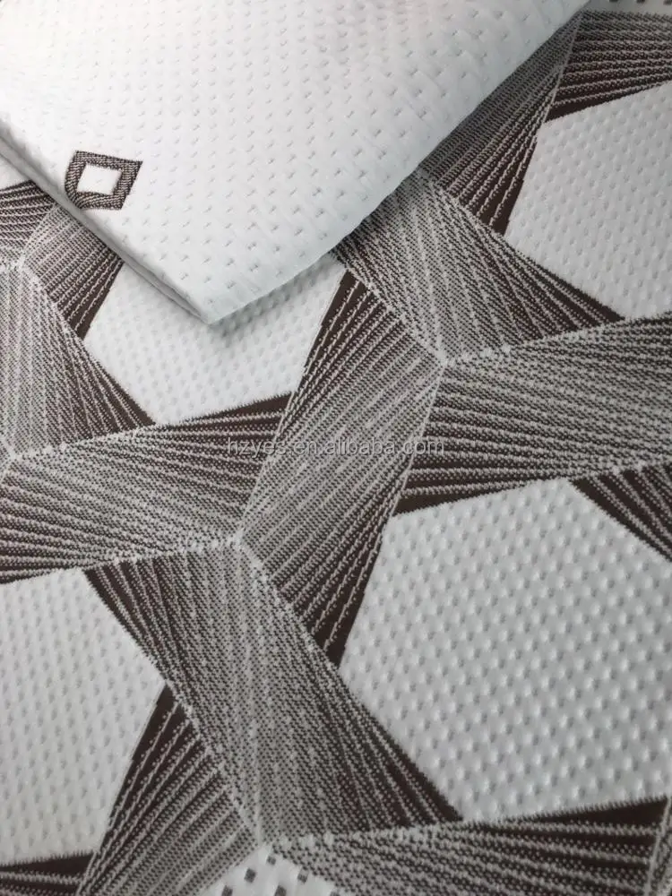 Трикотажная ткань из бамбукового волокна Бамбуковая полиэфирная стеганый жаккардовый матрас