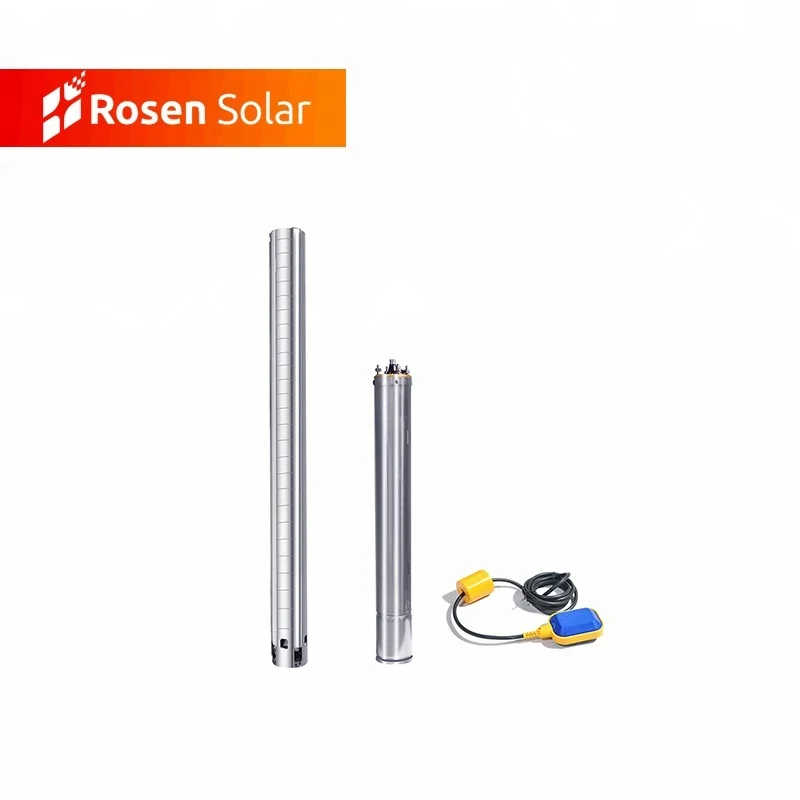 Rosen AC 4inch 200m Submersible Solar Water Borehole Pump Deep Well for Agriculture