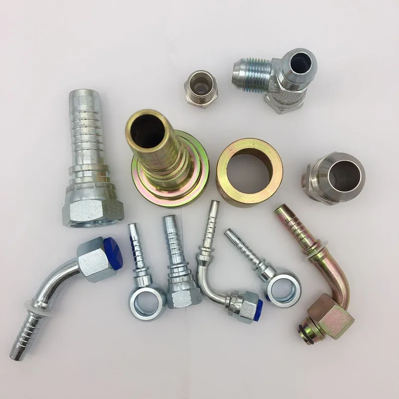 Stainless Steel British Bsp Jic Hydraulic Hose Pipe Fittings All Series Hydraulic Hose Fittings