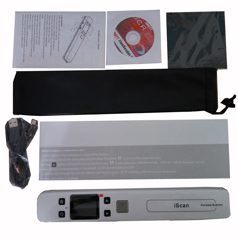 SEXTT Impresora portátil Escáner portátil 900DPI Escáner de Documentos de  Mano A4 JPG y escáner de Documentos PDF : Informática