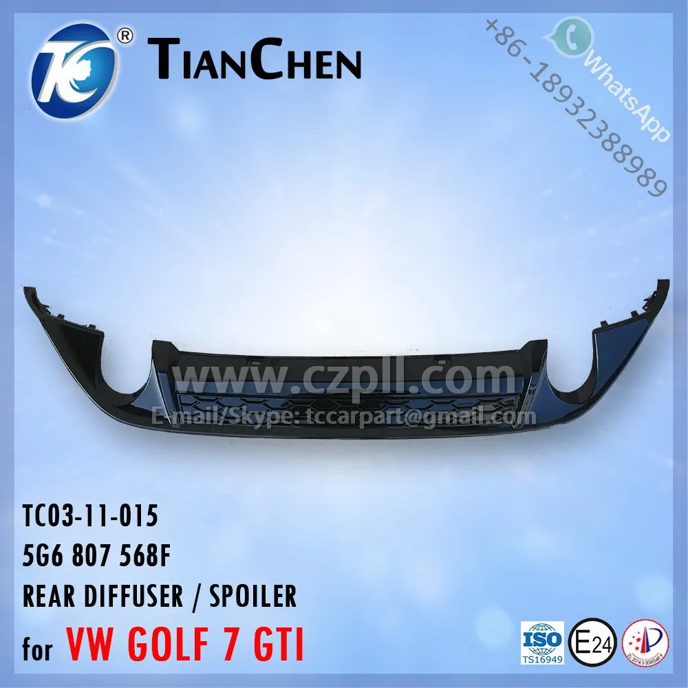 Rear Diffuser Spoiler Voor Golf 7 Gti G7 13 Links En Rechts Uitlaat 5g6 807 568 F 5gf 5g Buy Golf 7 Achterspoiler Achterspoiler Voor Vw Golf7 Gti Golf 7 Gti Spoiler Diffuser Voor Vw Golf7 Product