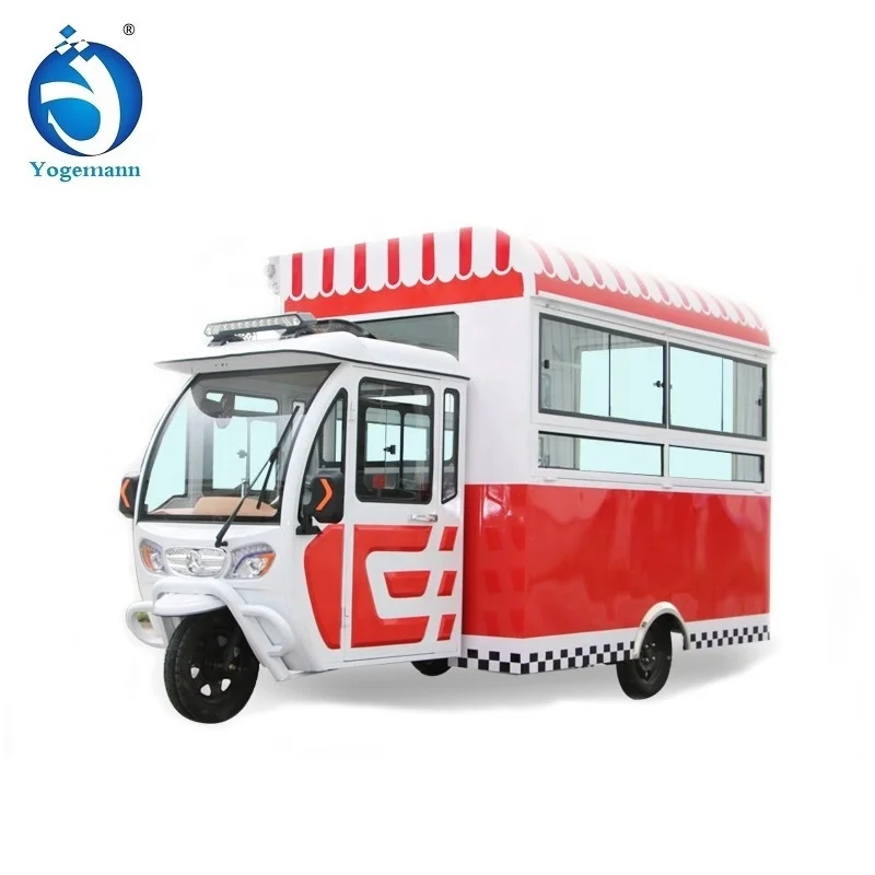 Hot Sale Mobile Three Wheel Coffee Shop Snack Truck Food Cart