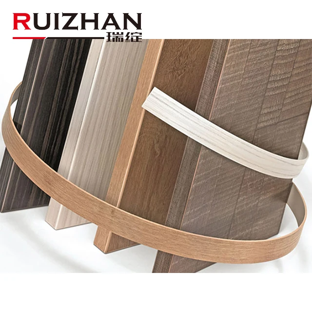 Ruizhan 0,4 мм-2 мм Толщина ПВХ декоративная пластиковая настольная деревянная мебель кромка облицовочная отделочная лента для шкафа