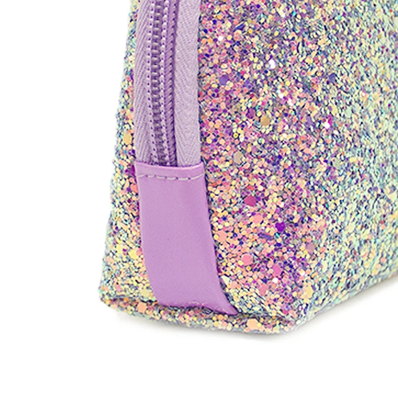 Tas Makeup Glitter Payet, Dompet Kosmetik untuk Perjalanan Bersinar Tas  Makeup Mewah