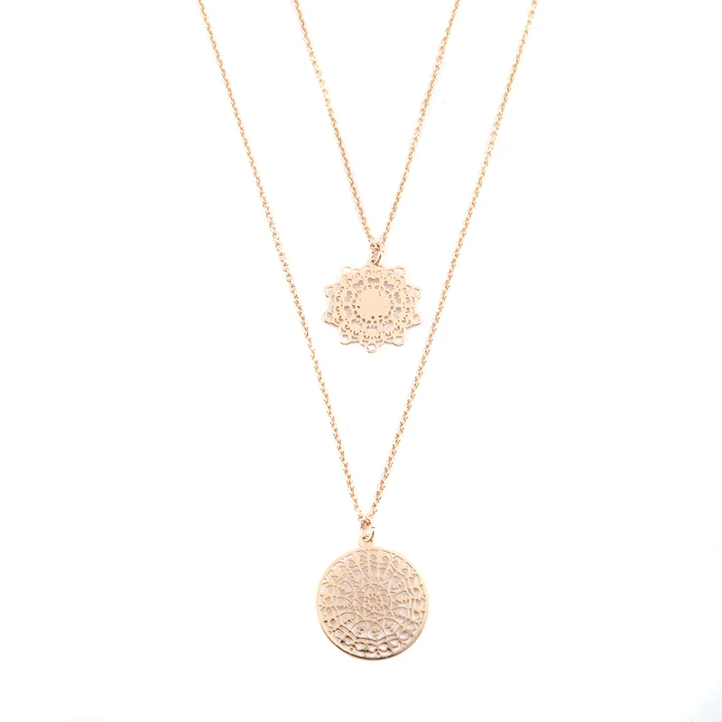 Fashion Simple Gold Hollow Round 