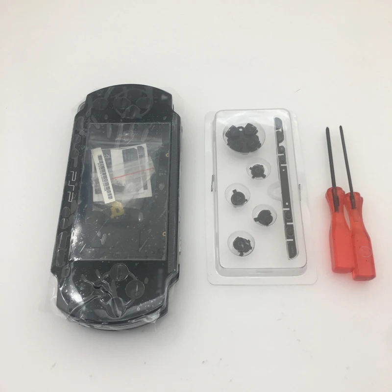 全住房修复 Mod 案例 + 按钮更换为索尼 Psp 1000 控制台外壳壳黑色 Buy 用于 Psp 1000 的外壳，用于 Psp