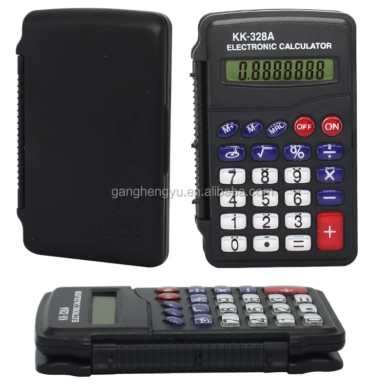 Top Level 8 Digit Mini Clip Cover Protective Electronic Digit Calculator