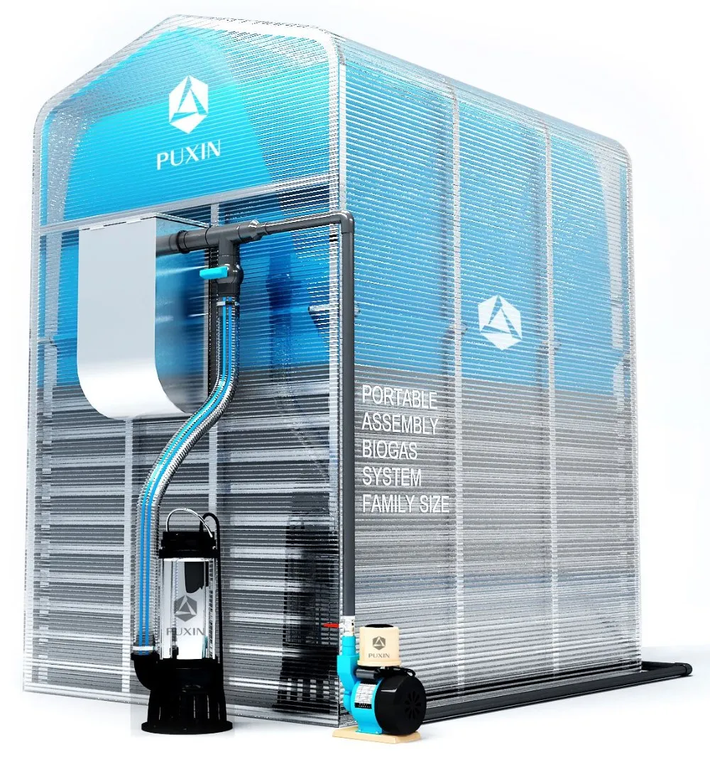 PUXIN 3, 4 м3 анаэробный биогазовый репитер, машина для переработки пищевых отходов