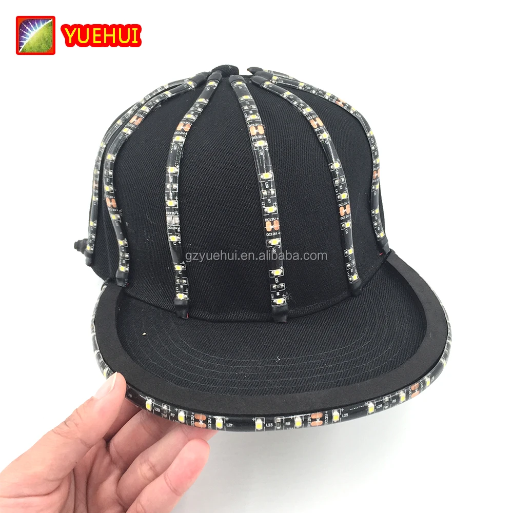 
Поставка из Китая, 12V Высокая яркость Led неоновый шляпа партия Mardi Gras, для вечеринки, украшения шляпа ночных вечеринок танцевальные крышка со светодиодом 