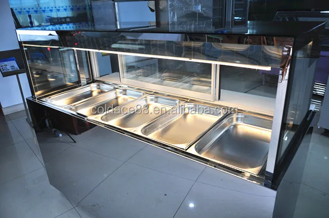 Used Subway Salad Sandwich Prep Table Refrigerated Kitchen Freezer