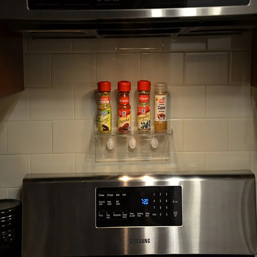 Large Window Sill Suction Cup Plants Shelf Indoor Garden Acrylic