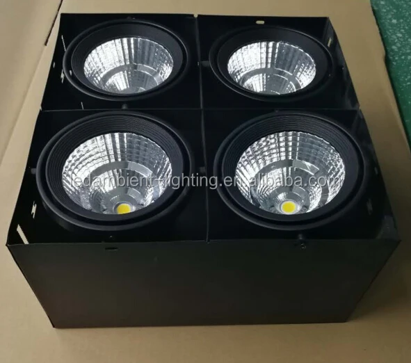 Surface Mounted or Recessed 4 Heads Downlight 50W Halogen 12W LED Lamp Grill Spot Light Foursquare