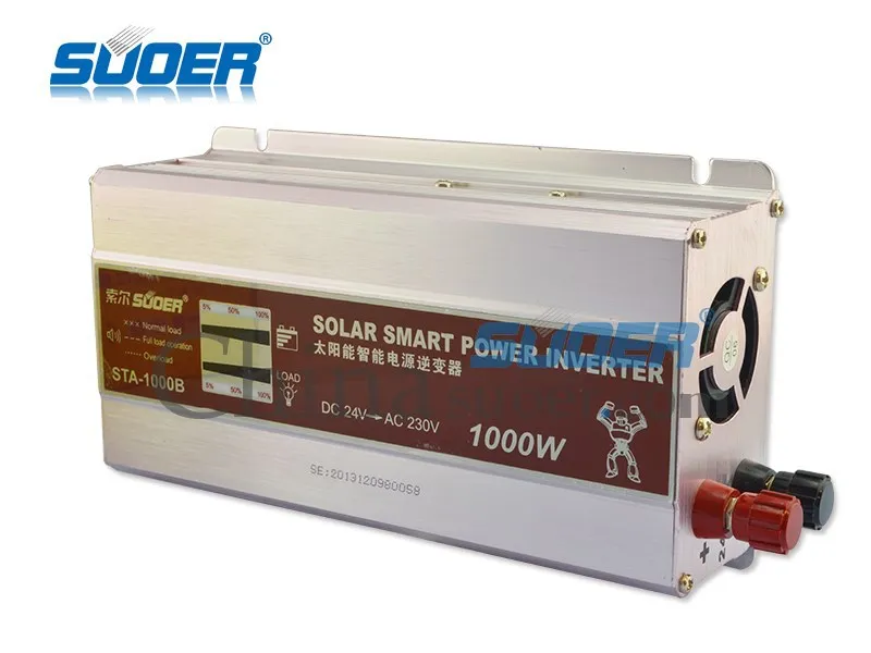 Suoer Solar Power Modified Sine Wave Inverter 24v 220v Inverter 60hz 1kw