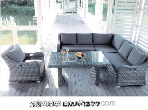 
 Новый дизайн плетеный сад открытый патио разговор диван набор дешевая мебель из ротанга  