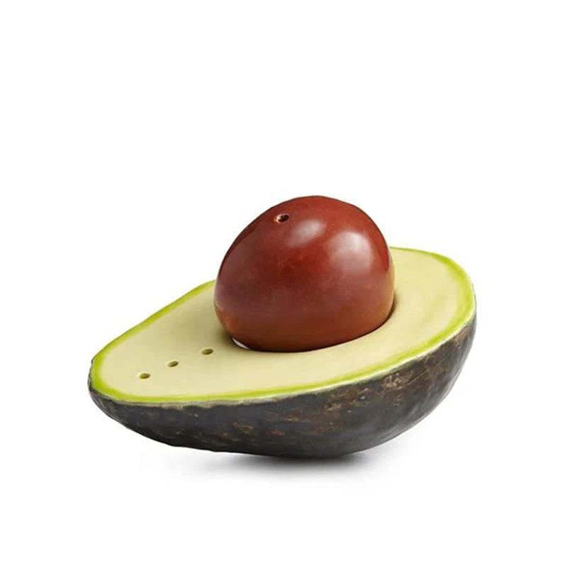 fruit style ceramic avacado salt and pepper shaker - buy salt