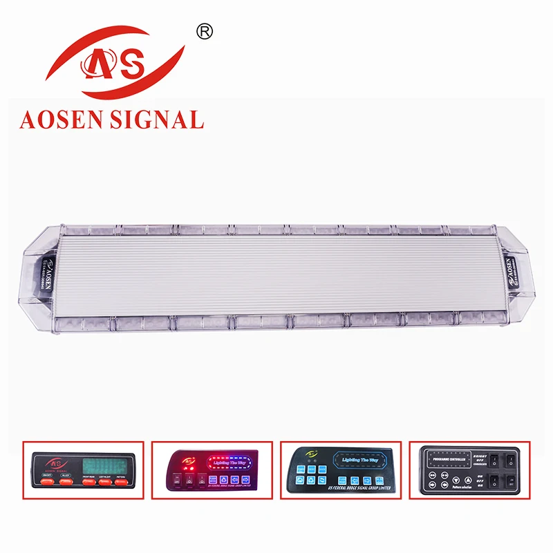 CE R65 LED Emergency Warning Strobe Light bar Amber