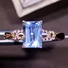Anello acquamarina da 1,2 ct