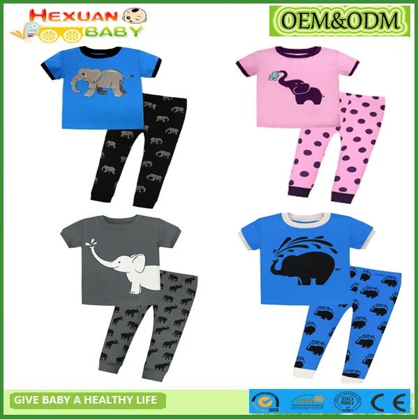 Новый дизайн, оптовая продажа, Детские пижамные комплекты из 100% хлопка, детская одежда для сна, модная детская пижама с принтом 026