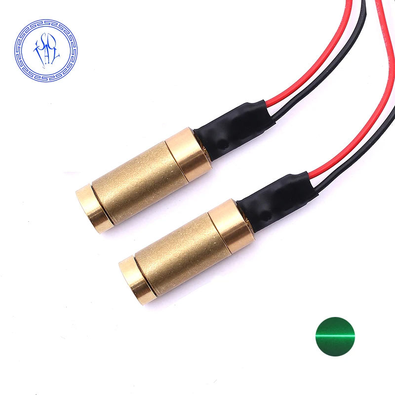 Jolooyo 532nm 10mW Green Line Generator Laser Module – 18x75mm, DC3-5V, Aircraft Aluminum