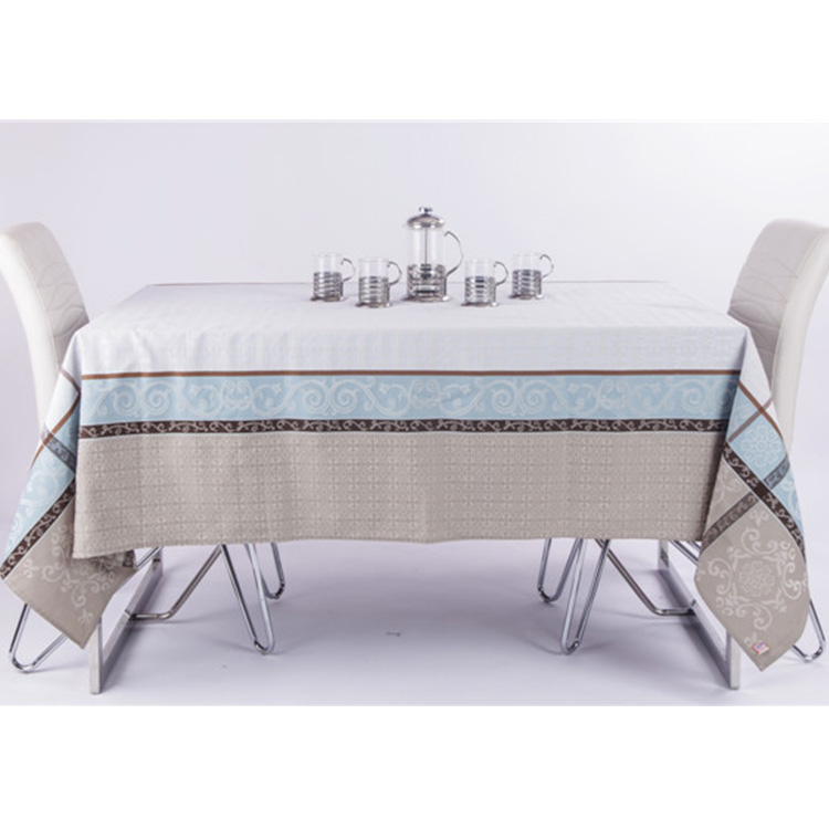 Изготовленная на заказ хлопчатобумажная полиэфирная пряжа окрашенная жаккардовая скатерть