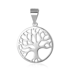 POLIVA 925 Sterling Silver Life Tree Design Necklace Pendant Amazing Rare White Fine Pendants & Charms for Women Gift Jewelry