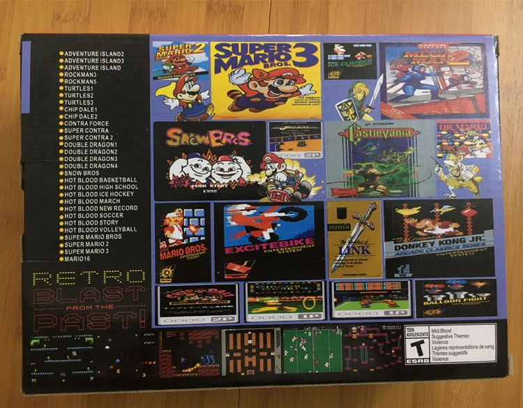 Классическая Мини консоль развлекательная система 500 игровая для