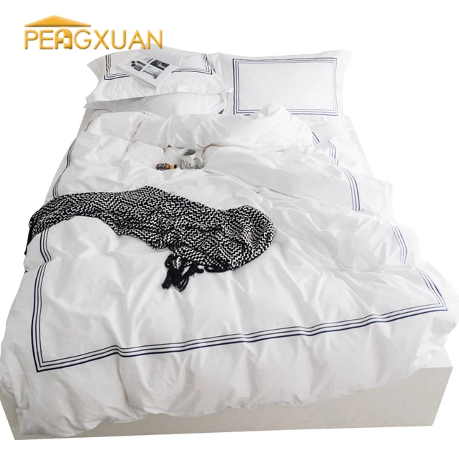 Envelope Style 200x240 400 Thread Bedding Sets Embroidered Duvet Cover Sets