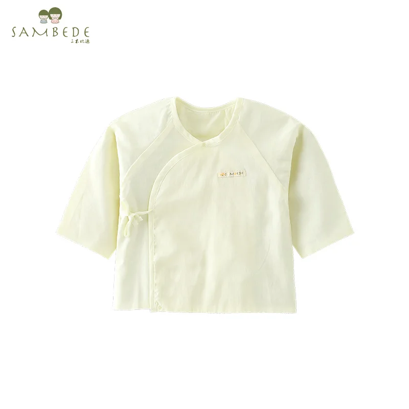 SAMBEDE, 100% хлопок, оригинальный Топ для новорожденных, одежда для детей 0-3 месяцев, простые кимоно для малышей M7X10067