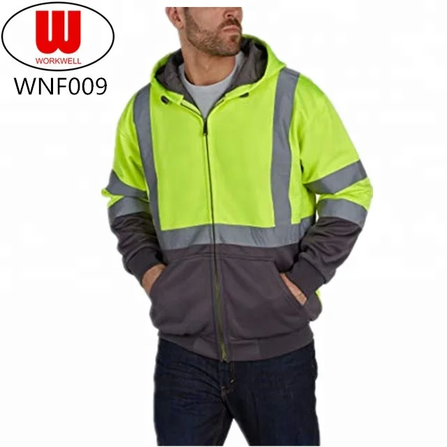 hi vis thermal moletom com capuz