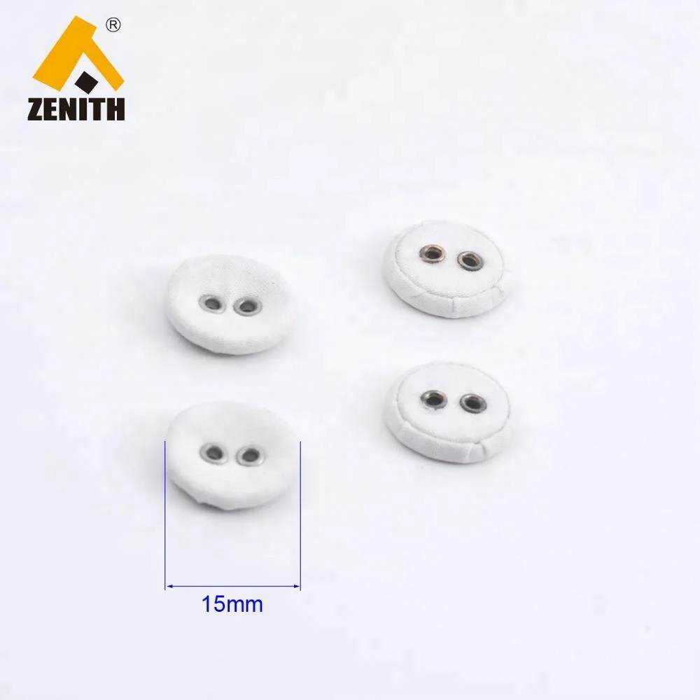 Fabric Covered 15mm 2-Hole Eyelet Sewing Buttons BM10100 for Sewing Projects