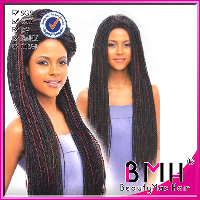 Perruque Synthétique Tressée À Lace Frontale,20 Pouces,Avec Tresses Au  Crochet,Swiss Lace Box - Buy Perruque Tressée Shomya,Perruque Tressée, Perruque Synthétique Tressée Product on Alibaba.com