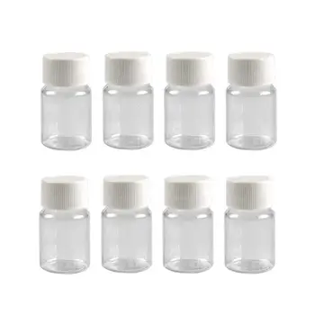 15 Ml 0.5oz Plastic Clear Pill Bottles Empty Capsule Container With ...