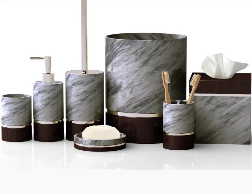 Artificial Marble Resin Bathroom Accessories Set Buy Marble Bathroom