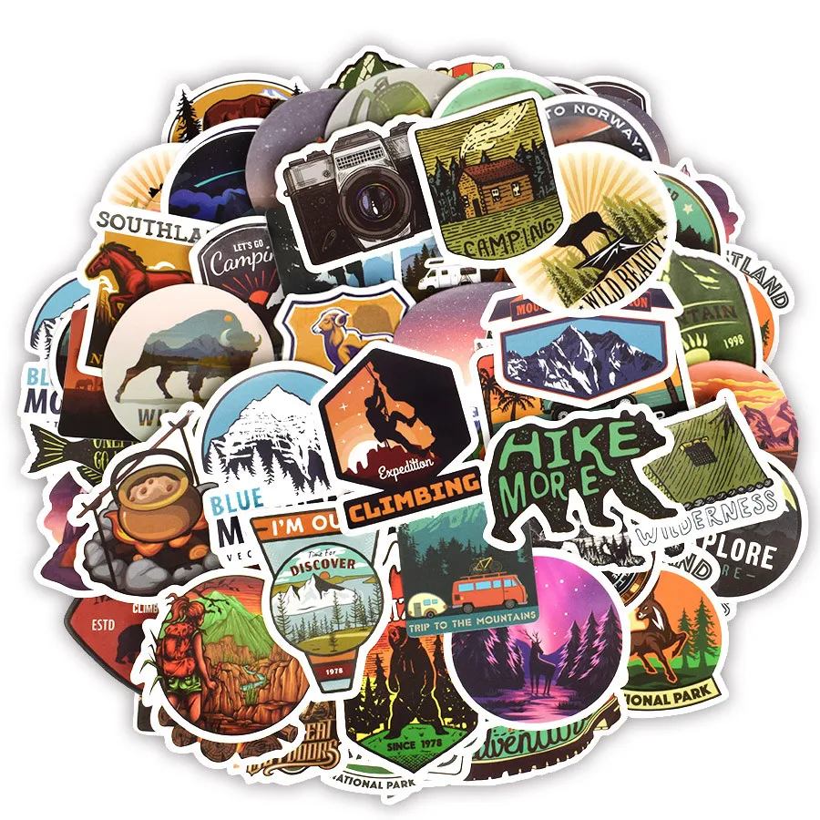 Adventurer/Outdoorsy Sticker Paper & Party Supplies etna.com.pe