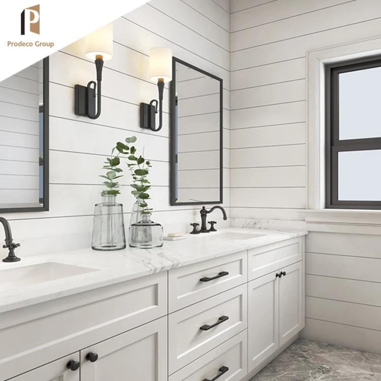 Multifunctional Blue Vanity Unit Gold Bathroom Sink Double Vanity 72 for Prefabhouses