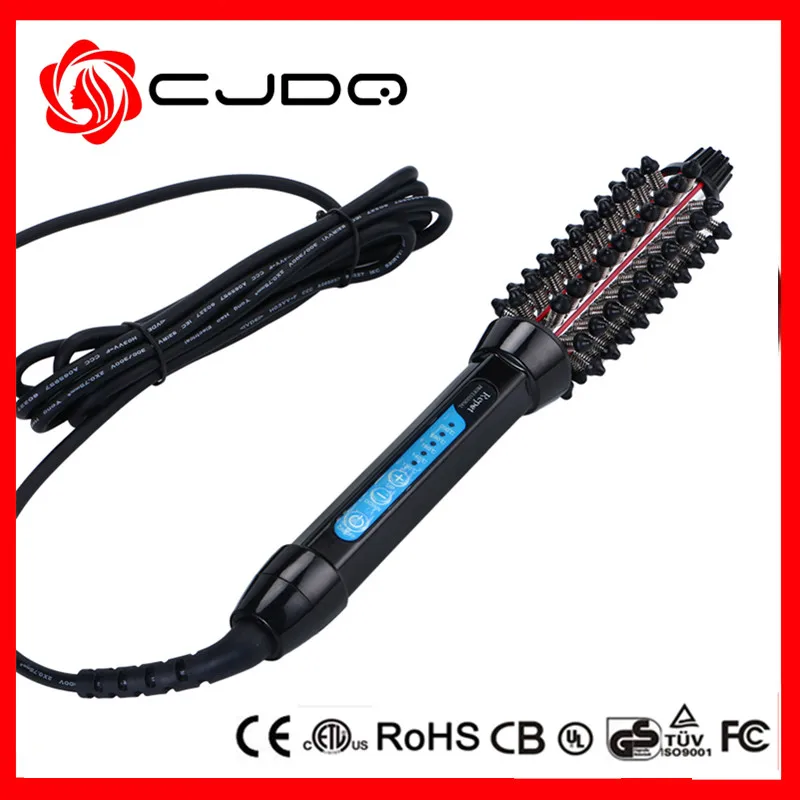 Профессиональный утюг clectric выпрямитель для волос с зубами завивки щетка