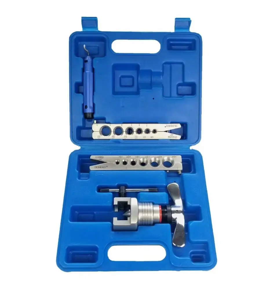 Multi-Function Stainless Steel Pipe Flaring Tool & Tube Cutter Kit Durable Hand Tools with Steel in a Box Packaging