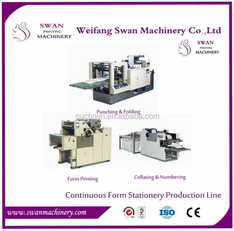 Receipt Book Continuous Computer Forms Printing Machine