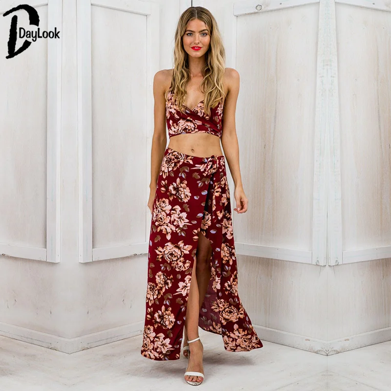DayLook Two Piece 2016 Summer Dress Bohemia Beach Criss
