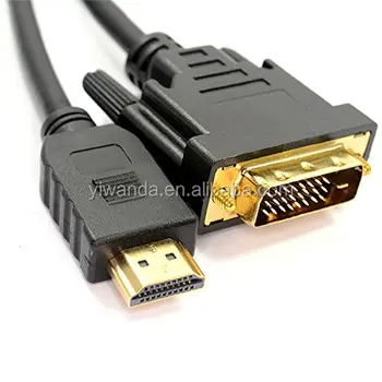 Wholesale 1.8M HDMI To DVI Adapter Cable High Speed Data Cables With 24k Gold-plated Connectors